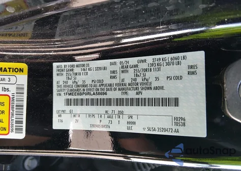 2024 Ford Bronco Outer Banks from USA, damaged, VIN 1FMEE8BP0RLA58696